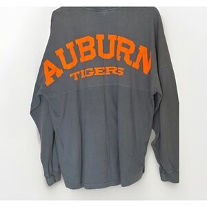 Auburn Tigers Long Sleeve Shirt M Gray NCAA SEC Gameday Spirit Jersey Style